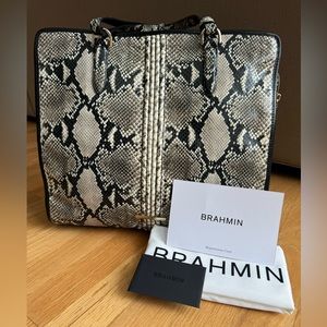 NWT Brahmin Tia Caviar Felix complete with dust bag and registration card